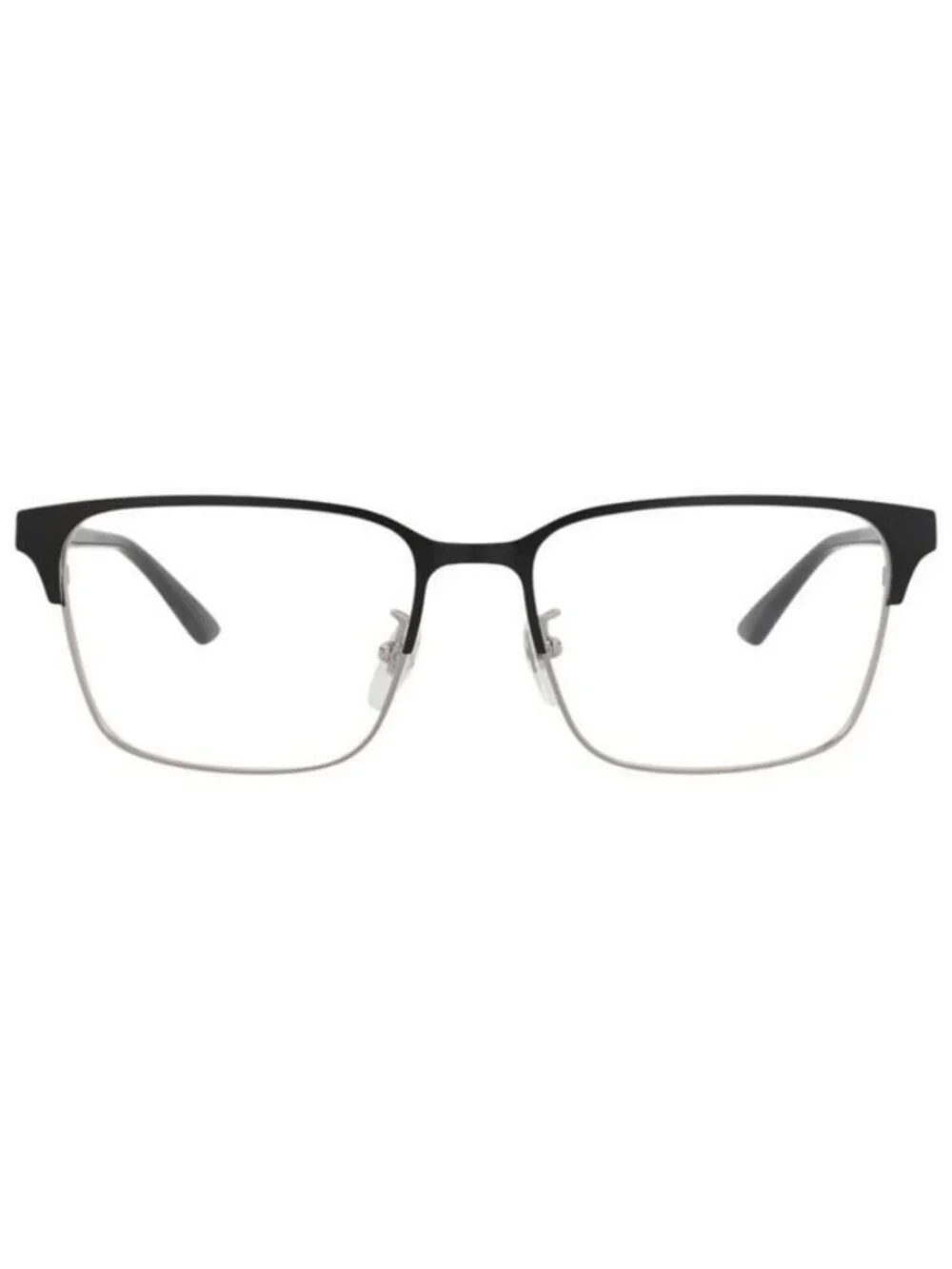 New Gucci Mens Square/Rectangle Ruthenium Black Transparent Fashion Designer Eye